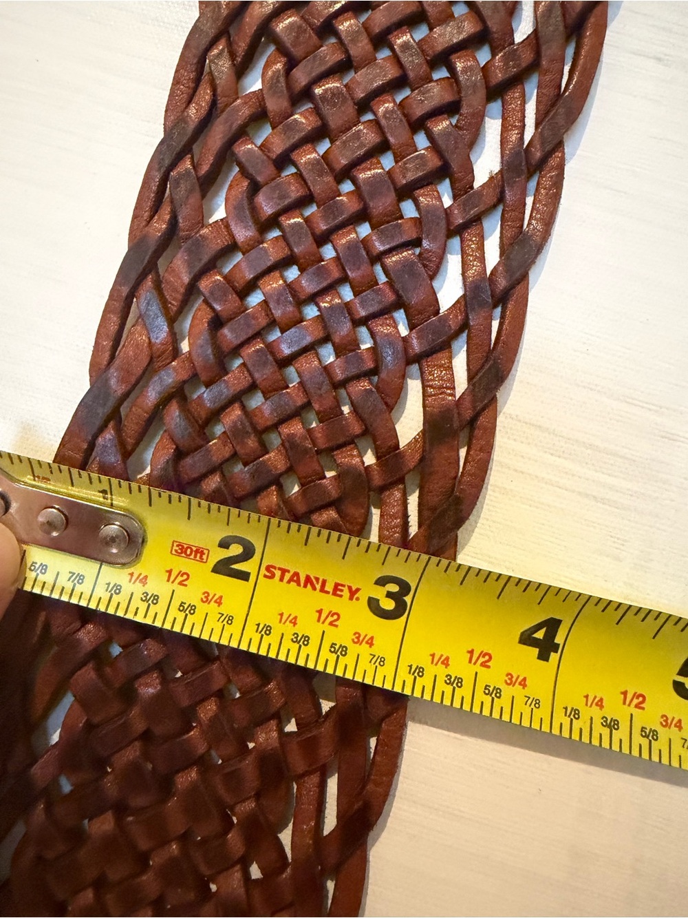 Morrocan leather belt boho style size L - Picture 11 of 11